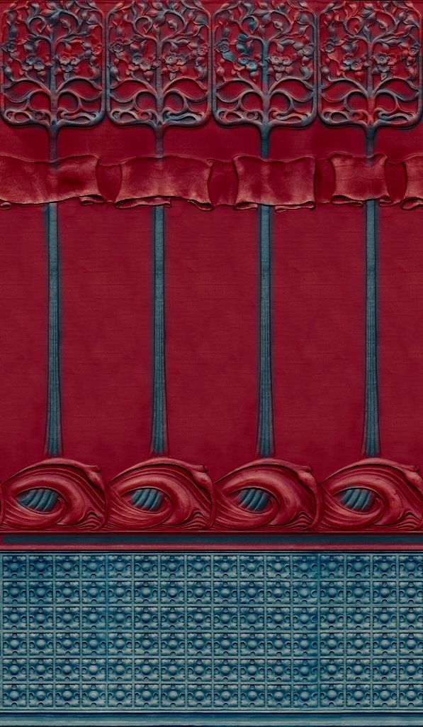 RD1965 Art Nouveau Dado Panel